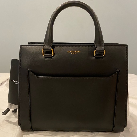 YSL Black Smooth Leather Small East Side Tote Bag - Picture 2 of 10